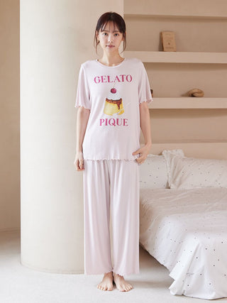 Cool Rayon Pudding T-shirt & Pants Set
