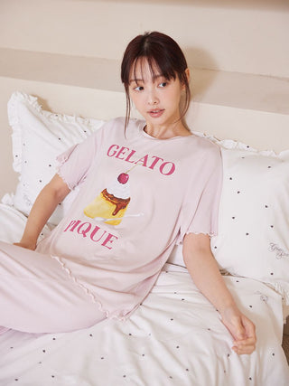 Cool Rayon Pudding T-shirt & Pants Set