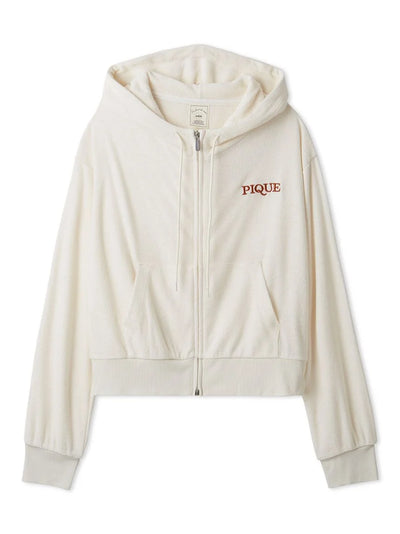UV-cut Cool Pile Sporty Hoodie gelato pique