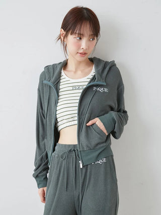 UV-cut Cool Pile Sporty Hoodie