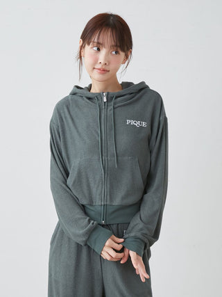 UV-cut Cool Pile Sporty Hoodie
