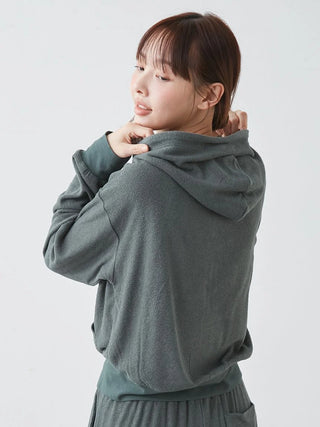 UV-cut Cool Pile Sporty Hoodie