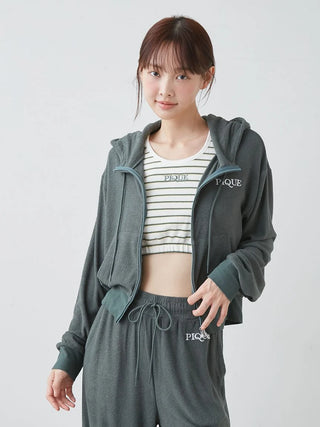 UV-cut Cool Pile Sporty Hoodie