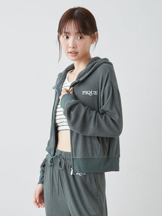 UV-cut Cool Pile Sporty Hoodie
