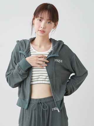 UV-cut Cool Pile Sporty Hoodie
