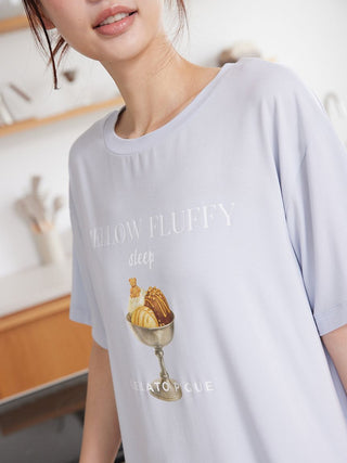 COOL Rayon Mellow Fluffy Dessert Logo T-shirt