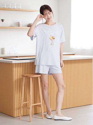 COOL Rayon Mellow Fluffy Dessert Logo T-shirt