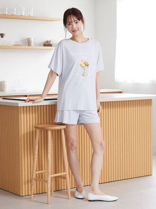 COOL Rayon Mellow Fluffy Dessert Logo T-shirt