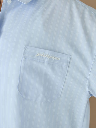 Spring Striped Shirt Dress