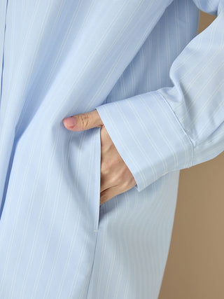 Spring Striped Shirt Dress