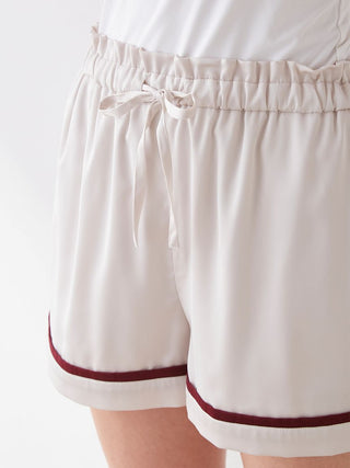 Line Satin Lounge Shorts, women's Loungewear and sleepwear at Gelato Pique USA