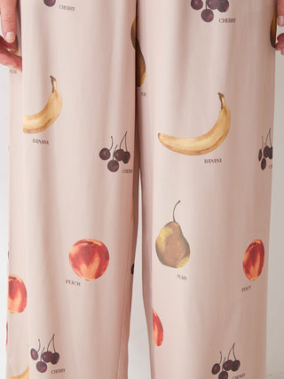 Juicy Fruit Motif Pajama Long Pants