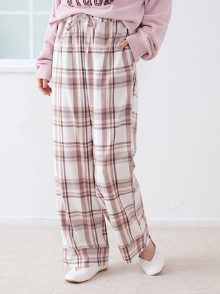 Trend Check Pattern Long Pants