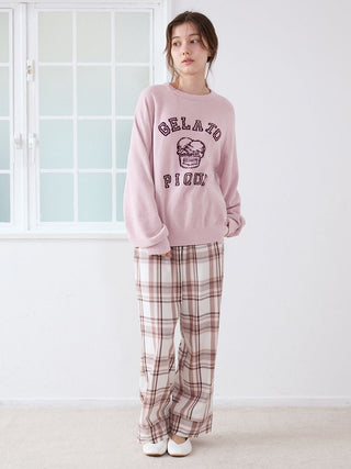 Trend Check Pattern Long Pants