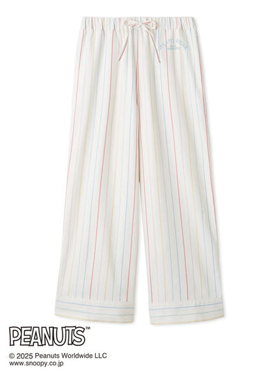 [PEANUTS] Original Art Rainbow Stripe Flannel Pants gelato pique