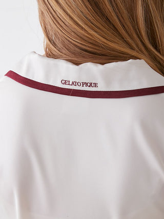 Line Satin Sleep Shirt, women's Loungewear and sleepwear at  Gelato Pique USA