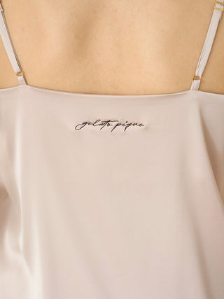 Soft Satin Lounge Camisole in BEIGE, Women's Loungewear  Camisole Tops at Gelato Pique USA.