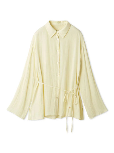 Satin Airy Shirt gelato pique