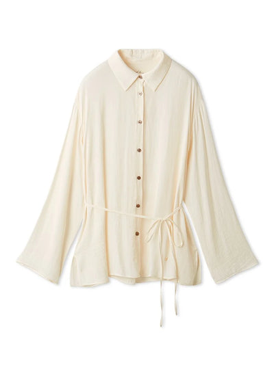Satin Airy Shirt gelato pique