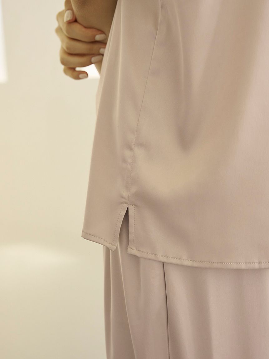 Cool-touch Satin Line Shirt