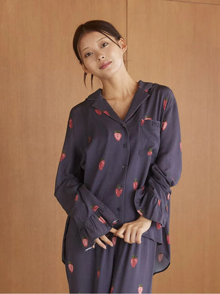 Strawberry Print Twill Shirt