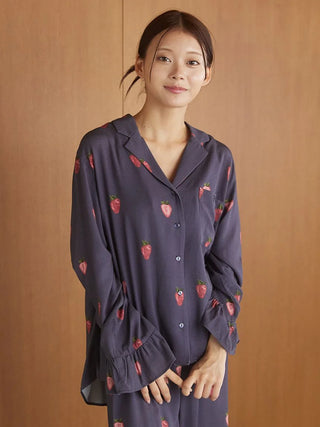 Strawberry Print Twill Shirt