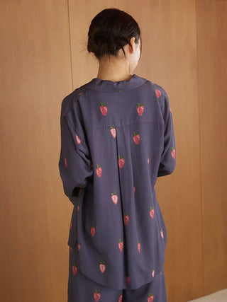 Strawberry Print Twill Shirt