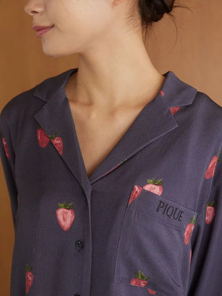 Strawberry Print Twill Shirt