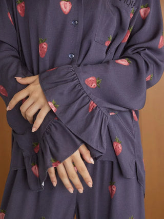 Strawberry Print Twill Shirt