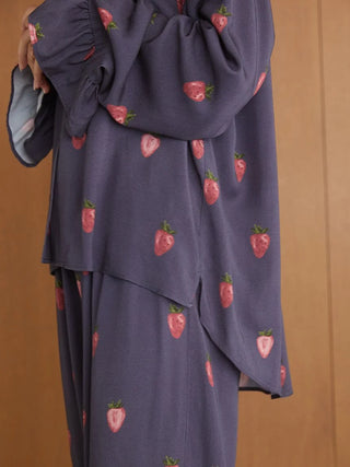 Strawberry Print Twill Shirt