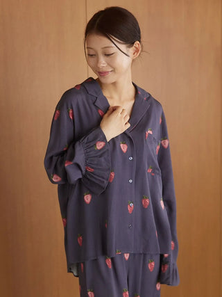 Strawberry Print Twill Shirt