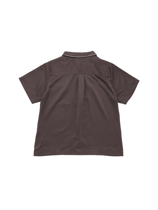 Satin Logo Embroidery Shirt