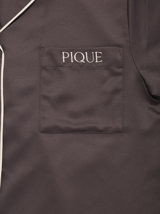 Satin Logo Embroidery Shirt