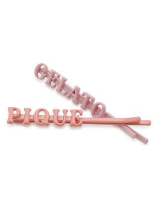 Gelato Pique Colorful Hair Pins in PINK, Women's Loungewear Hair Accessories, Hair Clips, Headbands, Hair Ties at Gelato Pique USA.