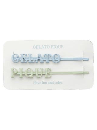 Gelato Pique Colorful Hair Pins in BLUE, Women's Loungewear Hair Accessories, Hair Clips, Headbands, Hair Ties at Gelato Pique USA.