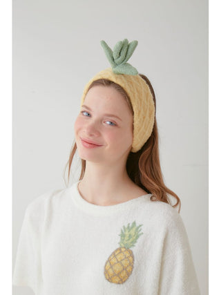 Fruit Comfy Knit Headband in YELLOW, Women's Loungewear Hair Accessories, Hair Clips, Headbands, Hair Ties at Gelato Pique USA.