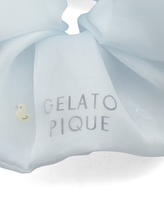 Bubble Scrunchies in BLUE, Women's Loungewear Hair Accessories, Hair Clips, Headbands, Hair Ties at Gelato Pique USA.