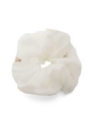 Bubble Scrunchies in OFF WHITE, Women's Loungewear Hair Accessories, Hair Clips, Headbands, Hair Ties at Gelato Pique USA.