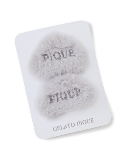 Eco Fur Hair Clip gelato pique