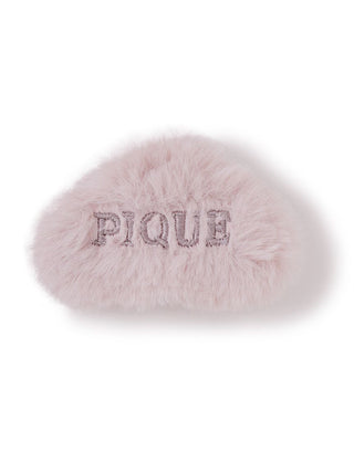 Eco Fur Hair Clip in PINK, Women's Loungewear Hair Accessories, Hair Clips, Headbands, Hair Ties at Gelato Pique USA.