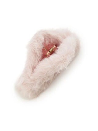 Eco Fur Claw Clip in PINK, Women's Loungewear Hair Accessories, Hair Clips, Headbands, Hair Ties at Gelato Pique USA.