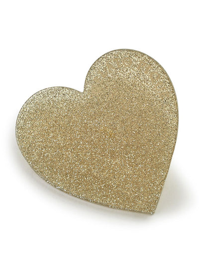Heart Hair Clip gelato pique
