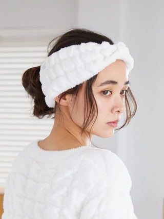 Bubble Moco Headband  in OFF WHITE, Women's Loungewear Hair Accessories, Hair Clips, Headbands, Hair Ties at Gelato Pique USA.