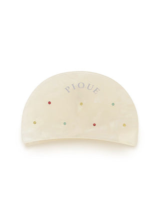 Gelato Pique USA off-white hair clip with ice cream jewel design, premium loungewear accessory, spring-inspired style for everyday use.