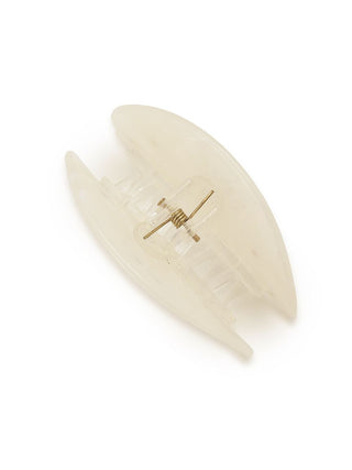 Gelato Pique USA ivory hair clip, half-moon design with sparkling bijoux, perfect for a premium loungewear and sleepwear look.