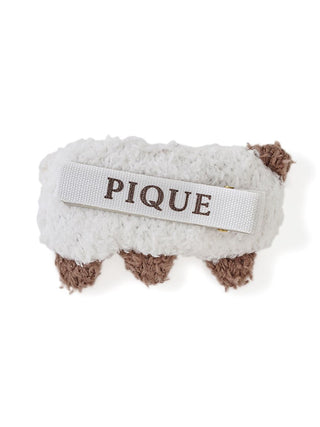 Gelato Pique USA brown fluffy panda hair clip for Premium Loungewear and Sleepwear, featuring a soft texture and cute design.