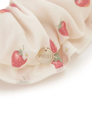 Strawberry Motif Frill Hair Scrunchies