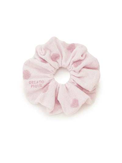 Heart Jacquard Scrunchie gelato pique