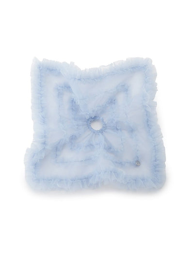 Voluminous Frill Tulle Hair Scrunchie gelato pique