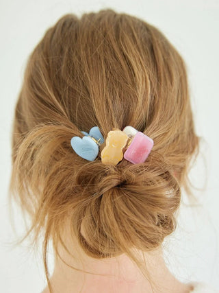 [Valentine] Mini Hair Clip 3-Piece Set